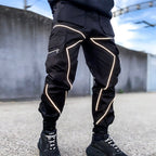 Pantalones cargo reflectantes