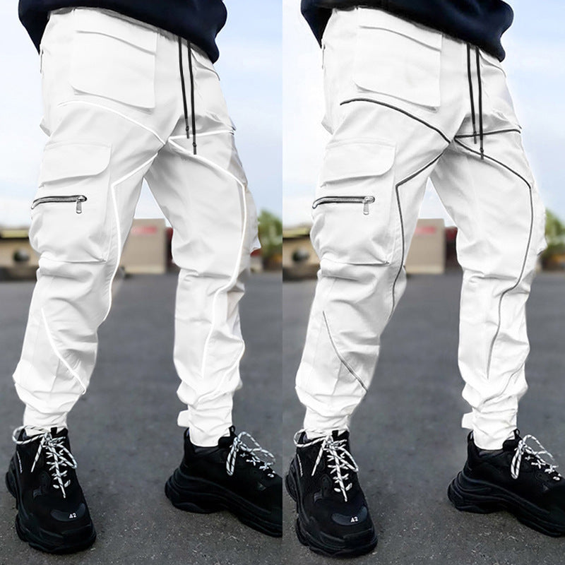 Pantalones cargo reflectantes
