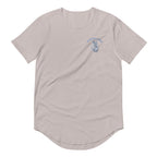 Men's Curved Hem Ancient Mermaid Anchor T-Shirt