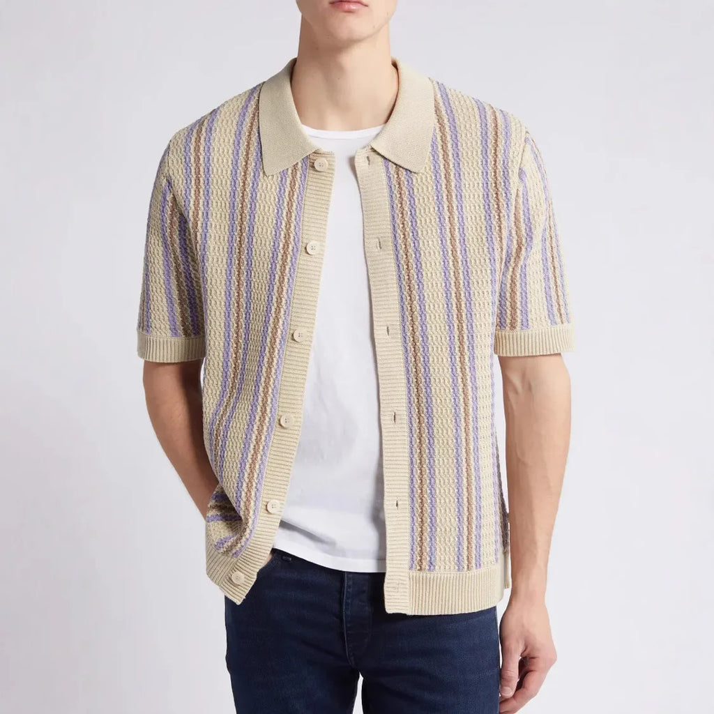 Men's Luxury Vintage Knit Polo