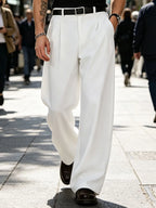Men's Wide Leg Dress Pants