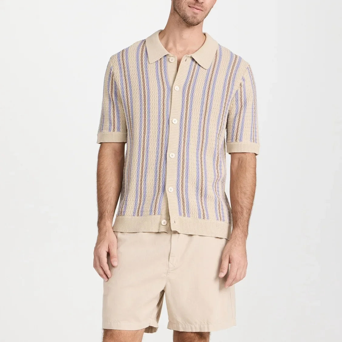 Men's Luxury Vintage Knit Polo