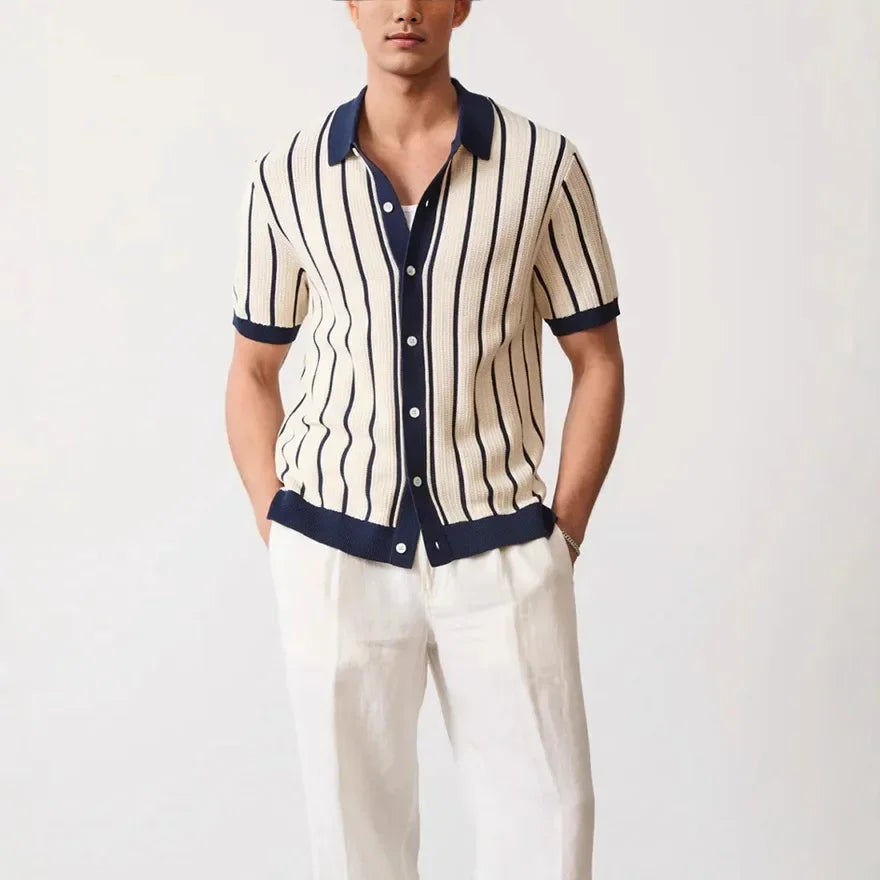 Men's Luxury Vintage Knit Polo