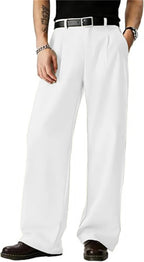 Men's Wide Leg Dress Pants