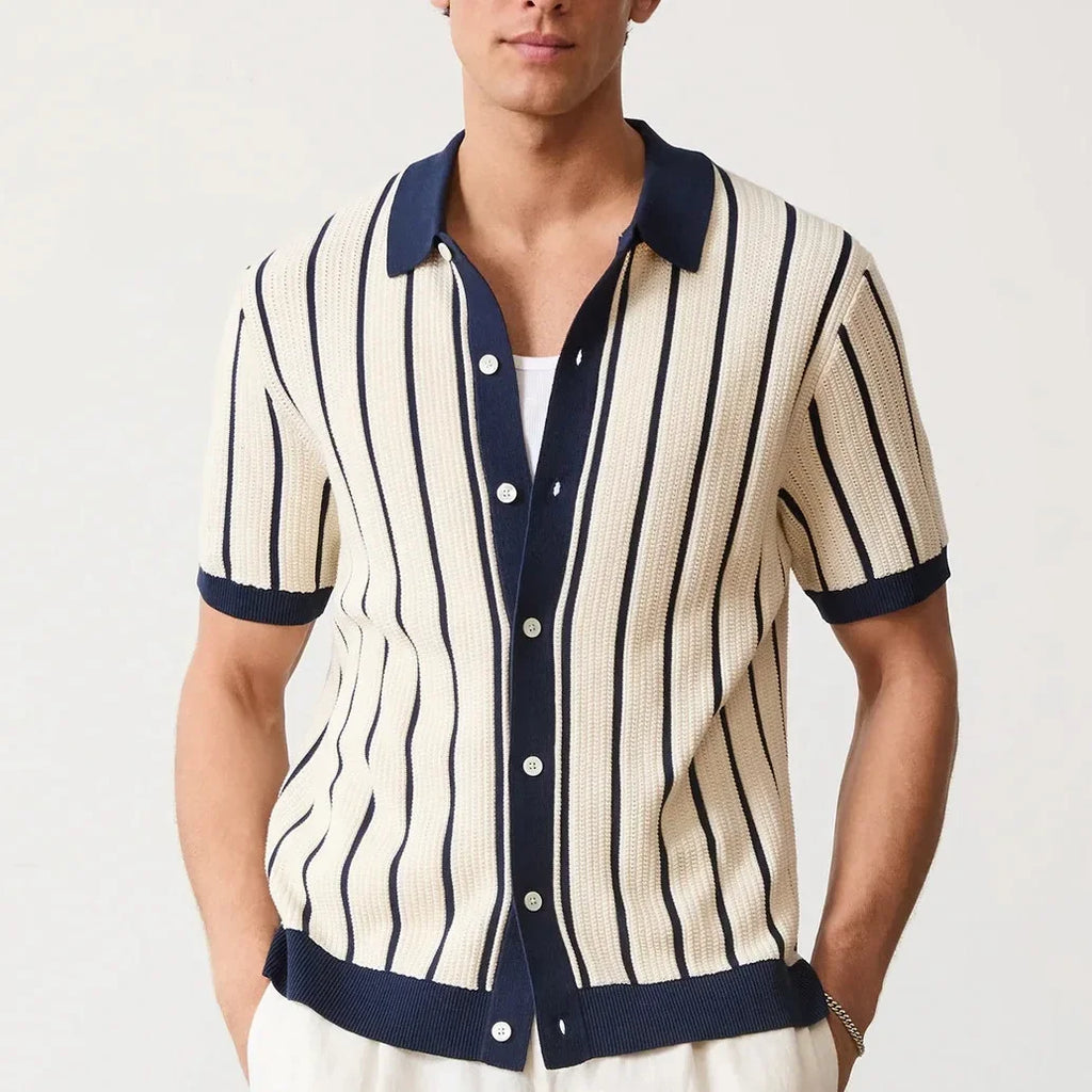 Men's Luxury Vintage Knit Polo