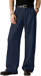 Men's Wide Leg Dress Pants
