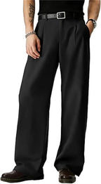 Men's Wide Leg Dress Pants