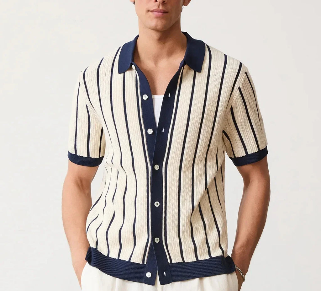 Men's Luxury Vintage Knit Polo