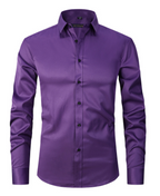Camisa Elástica Anti-Arrugas