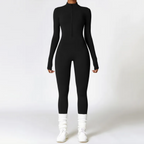 Women's Warm Zipper Yoga Jumpsuit