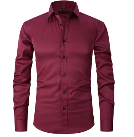 Camisa Elástica Anti-Arrugas
