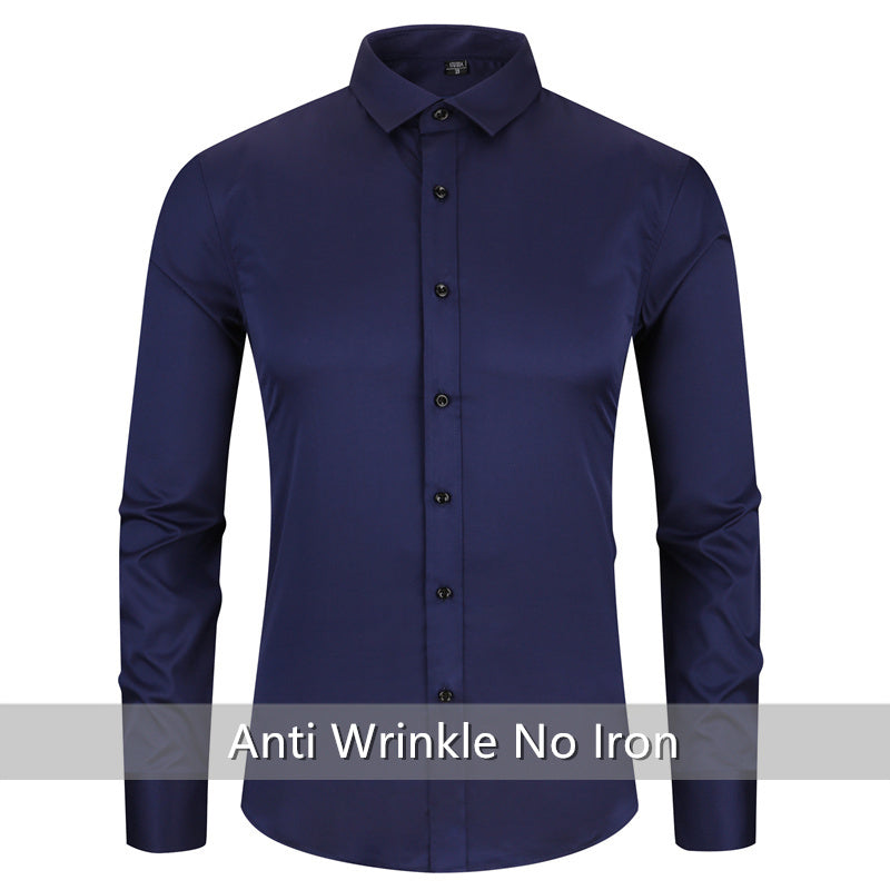Camisa Elástica Anti-Arrugas