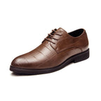 2022 Spring New Thick-soled Laced Up Work Mens Shoes